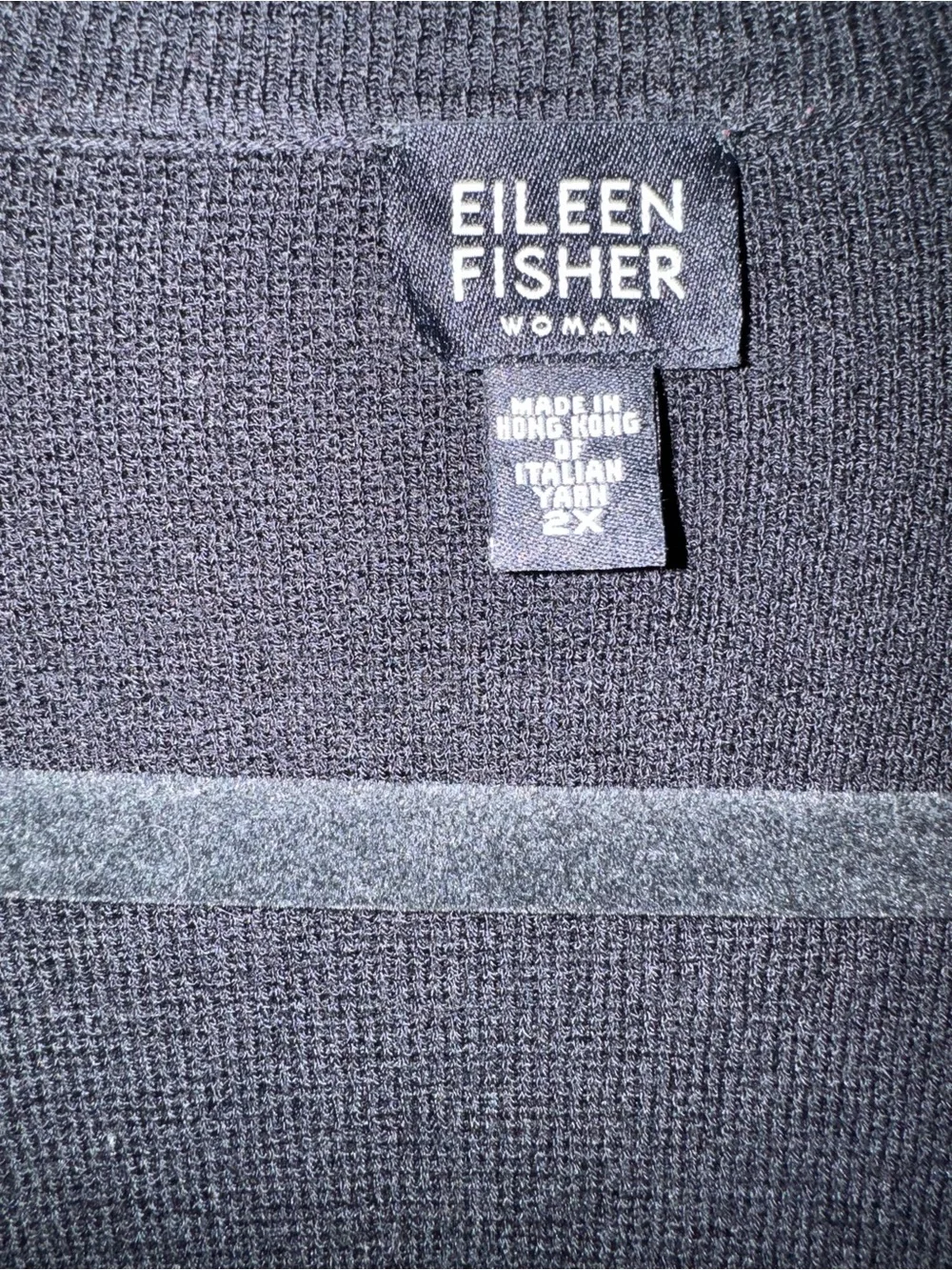 Eileen Fisher Black Wool Open Cardigan 2x - Picture 3 of 3